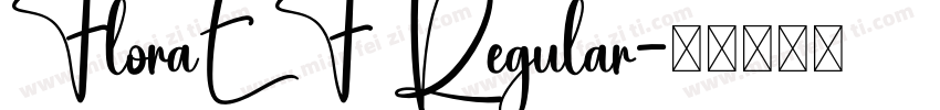 FloraEF Regular字体转换